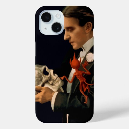 Magicus, Thurston Houdt een menselijke schedel va Case-Mate iPhone Case (Achterkant)