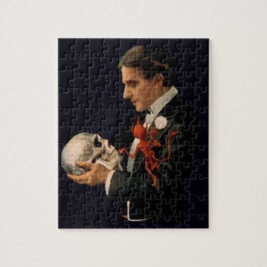  Magicus, Thurston Houdt een menselijke schedel va Legpuzzel (Verticaal)