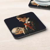 Magicus, Thurston Houdt een menselijke schedel va Onderzetter (Linkerzijde)