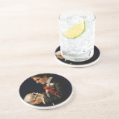  Magicus, Thurston Houdt een menselijke schedel va Zandsteen Onderzetter (Zijkant)