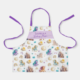 Magie bakken met eenhoorns en kastelen schort