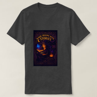Magie begint met verhalen t-shirt