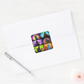 Magie en Chaos Vierkante Sticker (Envelop)