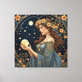 Magie en fee - Tarot Canvas Afdruk