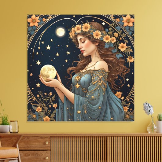 Magie en fee - Tarot Canvas Afdruk (Insitu (Woonkamer))