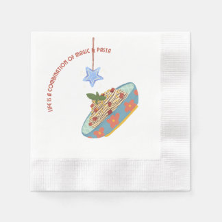 Magie en pasta servet