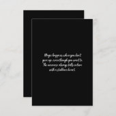 magie gebeurt als je niet opgeeft bedankkaart (Voorkant / Achterkant)