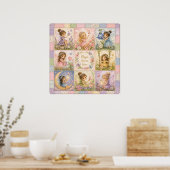 Magie groeit hier Betoverde sprookjestuin pastel Poster (Keuken)