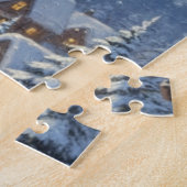 Magie in de besneeuwde lucht legpuzzel (Zijkant)