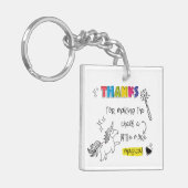 Magie in de chaos SEND leerkracht Cadeau Sleutelhanger (Voorkant Links)