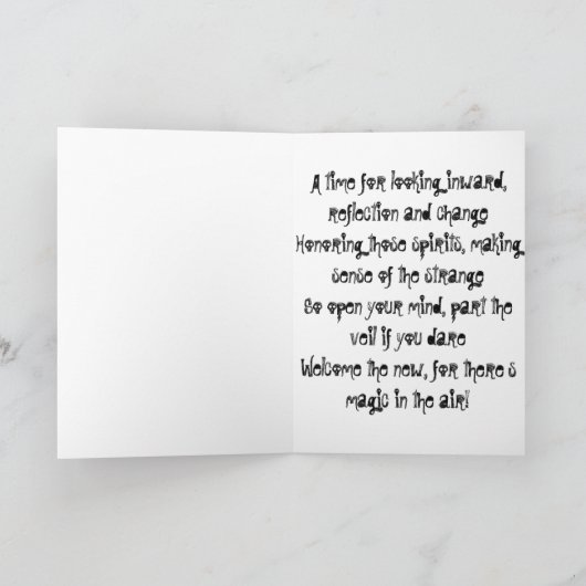 Magie in de lucht feestdagen kaart (Binnen)