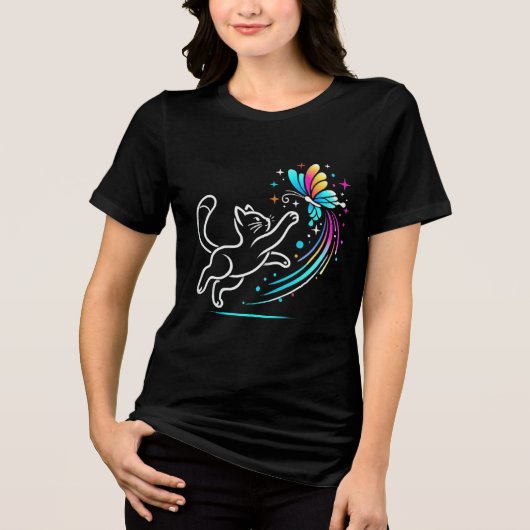 Magie in de lucht Tri-Blend shirt (Voorkant)