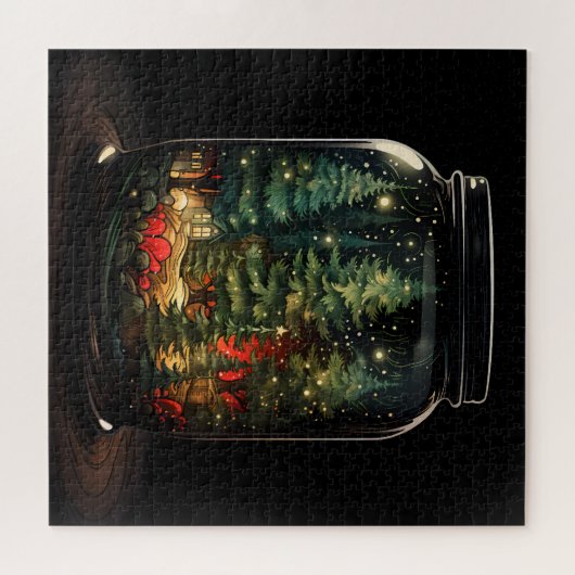 Magie in een pot - Deep Bossen Christmas Legpuzzel (Horizontaal)