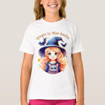 Magie in Haar Glimlach – Kinder Halloween T-Shirt