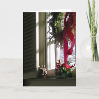 Magie in vensterbank feestdagen kaart
