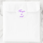 Magie is een echte ronde sticker (Tas)