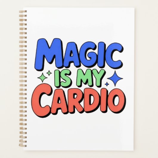 Magie is mijn cardio planner (Voorkant)