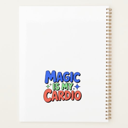 Magie is mijn cardio planner (Achterkant)