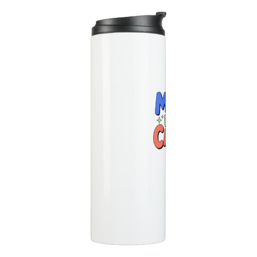 Magie is mijn cardio thermische tuimelaar thermosbeker (Gedraaid links)