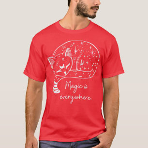 Magie is overal waar Cat Witchy T-shirt grappig es