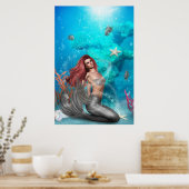 magie Mermaid Poster (Keuken)