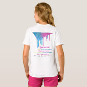 magie Unicorn glitter t-shirt (Achterkant volledig)
