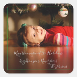 Magie van de Feestdagen Vierkante Sticker