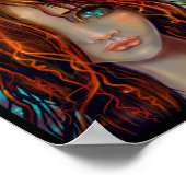 "Magie van de Herfst" Sprookjesachtige Fantasie Ku Poster (Hoek)