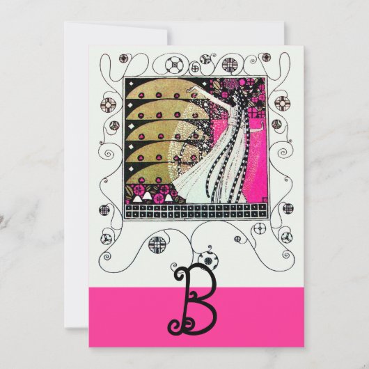 MAGIE VAN DE LENTE, Fuchsia,Groen Geel,Zwart Kaart (Voorkant)