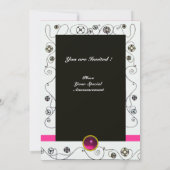 MAGIE VAN DE LENTE, Fuchsia,Groen Geel,Zwart Kaart (Achterkant)