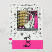 MAGIE VAN DE LENTE, Fuchsia,Groen Geel,Zwart Kaart (Voorkant / Achterkant)