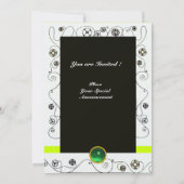 MAGIE VAN DE LENTE ,helder geel groen zwart Kaart (Achterkant)