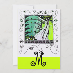MAGIE VAN DE LENTE ,helder geel groen zwart Kaart