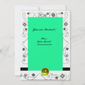 MAGIE VAN DE LENTE, helder geel zwart groen Kaart (Achterkant)