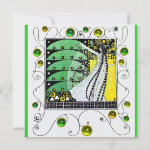 MAGIE VAN DE LENTE helder groen wit geel Kaart