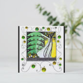 MAGIE VAN DE LENTE helder groen wit geel Kaart (Staand voorkant)