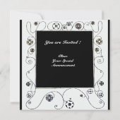 MAGIE VAN DE LENTE, helder paars zwart aqua blauw Kaart (Achterkant)