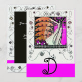 MAGIE VAN DE LENTE, helder paars zwart bruin Kaart (Voorkant / Achterkant)