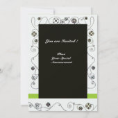 MAGIE VAN DE LENTE ,helderrood zwart wit groen Kaart (Achterkant)