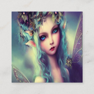 Magie van de prinses fee vierkante visitekaartje
