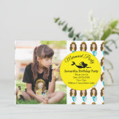 Magie van een Mermaid Party Kaart (Staand voorkant)