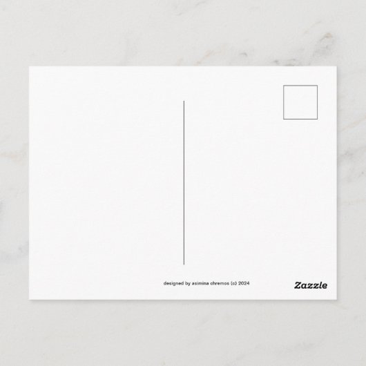 Magie van Grijs Briefkaart (Achterkant)