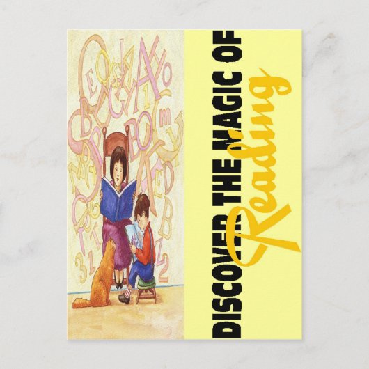 Magie van het Lezen Briefkaart (Voorkant)