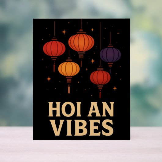 Magie van Hoi An – Lantaarn Kunst Acryl Bord (Neutraal)