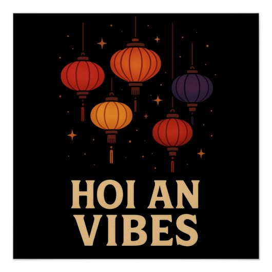 Magie van Hoi An – Lantaarn Kunst Perfect Poster (Voorkant)