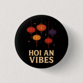 Magie van Hoi An – Lantaarn Kunst Ronde Button 3,2 Cm