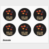 Magie van Hoi An – Lantaarn Kunst Ronde Sticker (Vel)