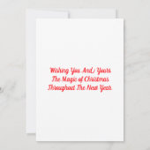 Magie van Kerstmis Kaart (Achterkant)