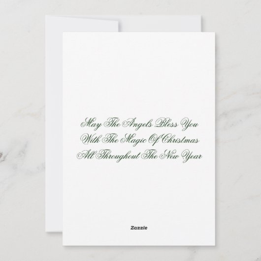 Magie van Kerstmis Kaart (Achterkant)