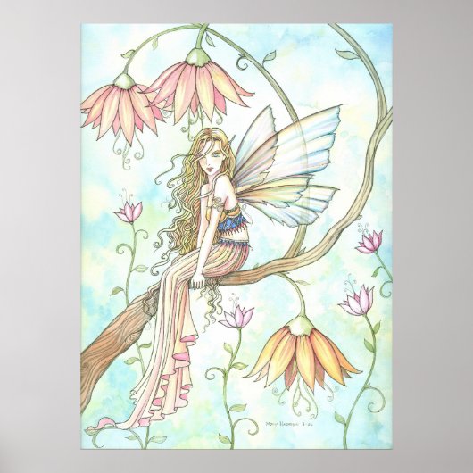 Magie van Ophelia Bloemenfee Posterprint Poster (Voorkant)